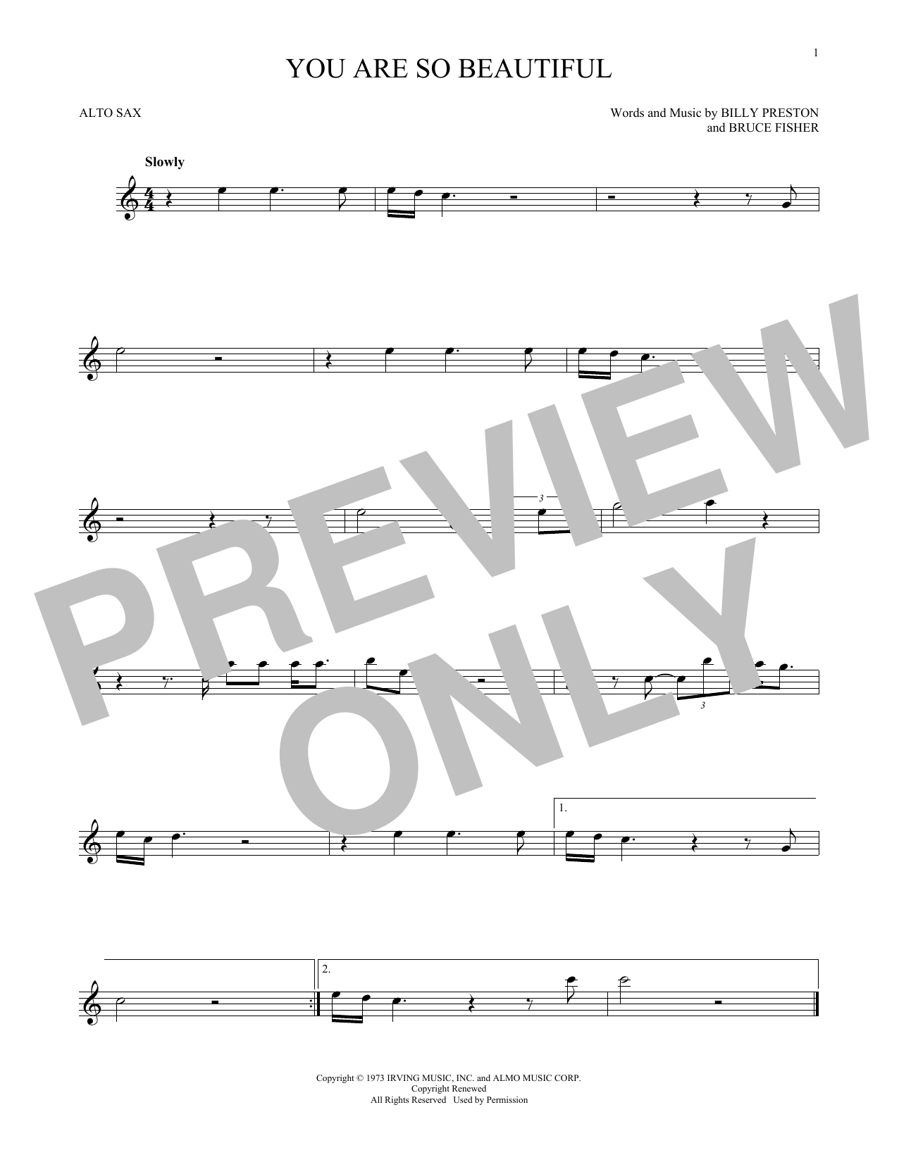 Product gallery: Page 1 of 1 You Are So Beautiful, Joe Cocker