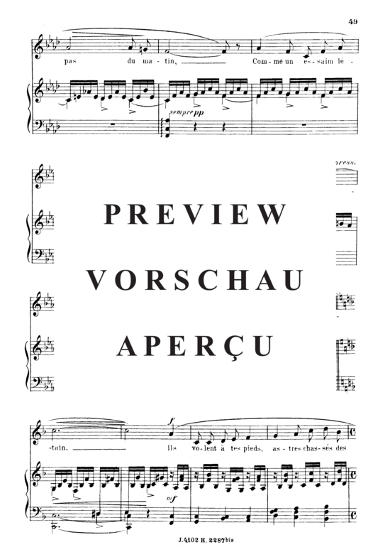 Product gallery: Page 4 of 5 Aurore Op.39 No.1, , Medium Voice and Piano