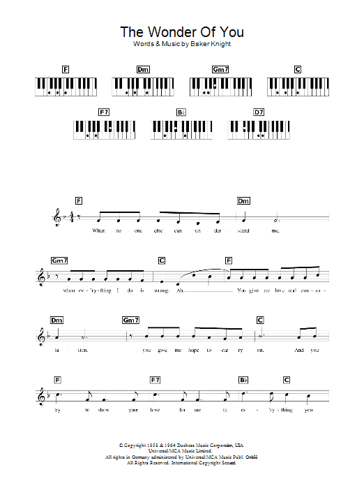 Produktgalerie: Seite 1 von 1 The Wonder Of You, Elvis Presley, Melodieinstrument