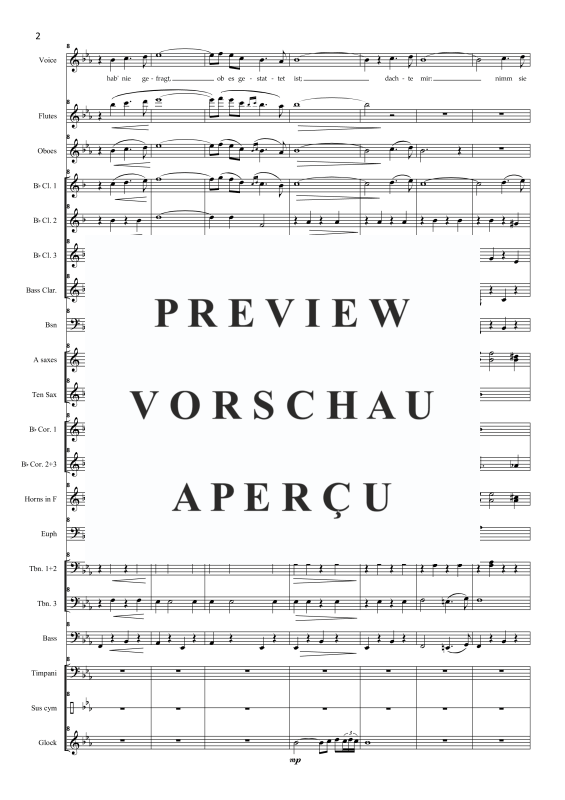 Product gallery: Page 5 of 11 Gern hab ich die Fraun gekusst, , Solo Voice and Concert Band