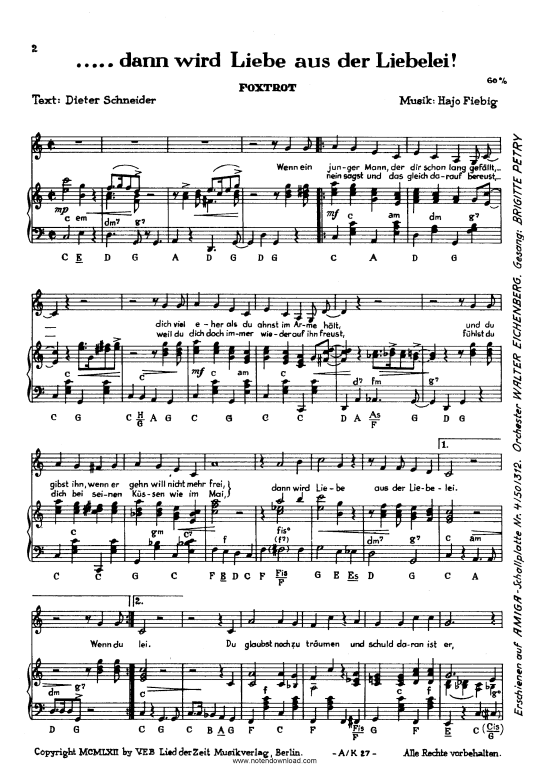 Produktbild zu: dann wird Liebe aus der Liebelei Brigitte Petry 