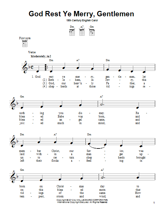 Product gallery: Page 1 of 1 God Rest Ye Merry, Gentlemen, 19th Century English Carol