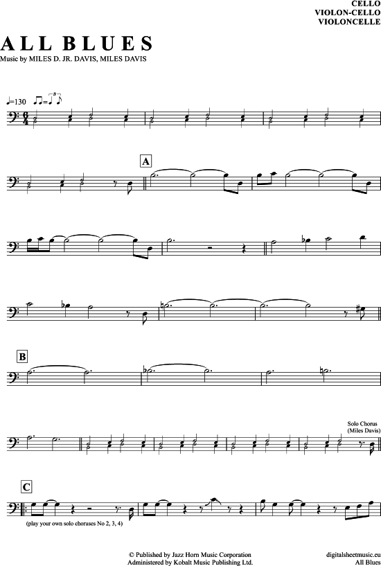 Produktbild zu: All Blues Miles Davis