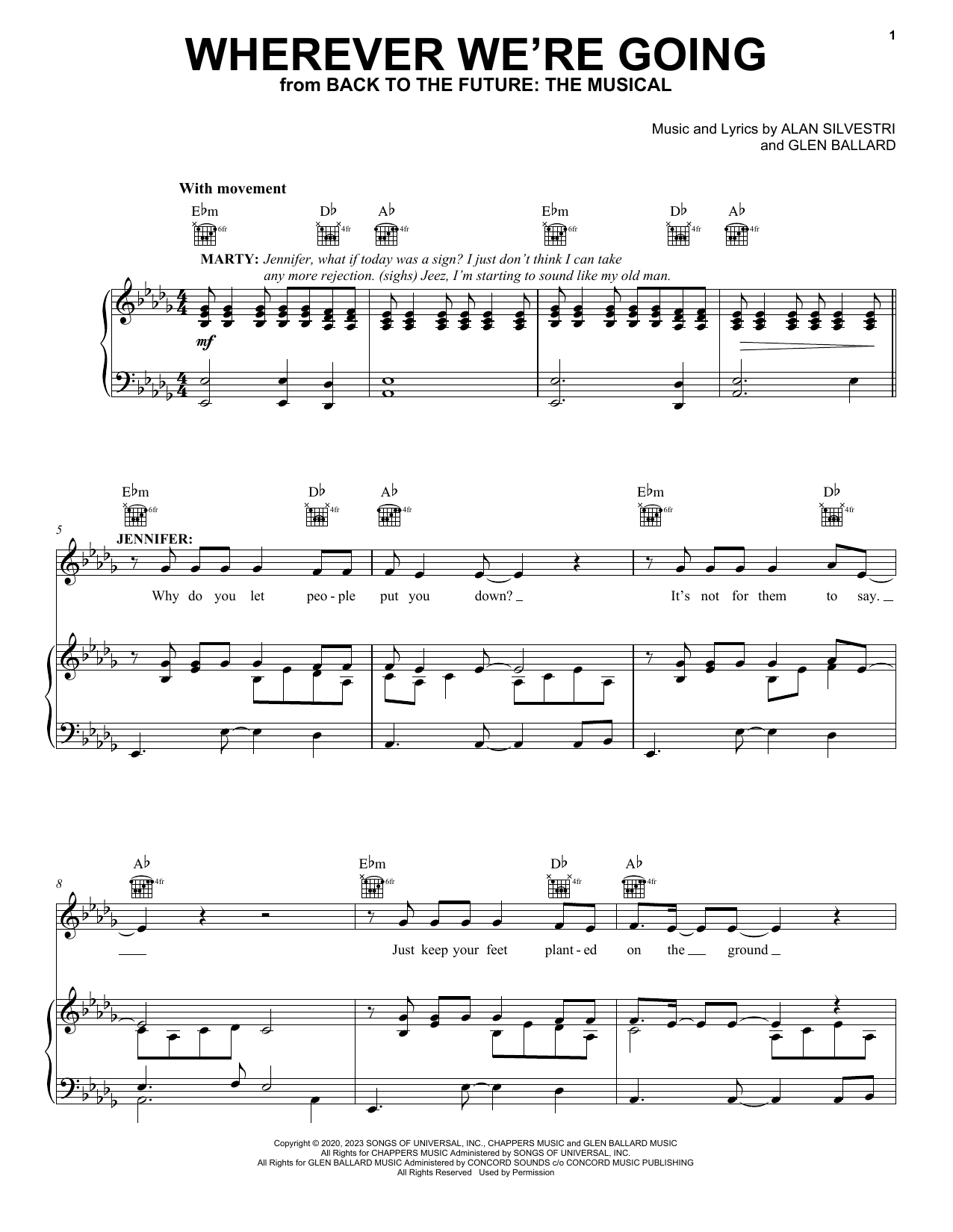 Produktbild zu: Wherever We're Going (from Back To The Future: The Musical)