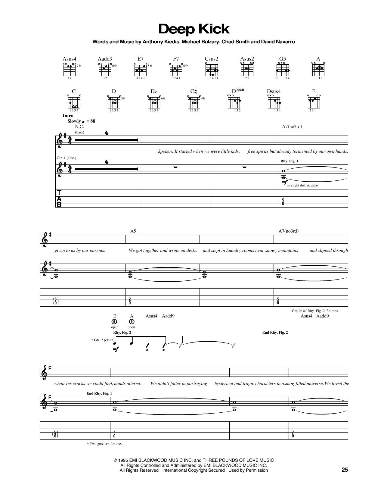 Product gallery: Page 1 of 1 Deep Kick, Red Hot Chili Peppers