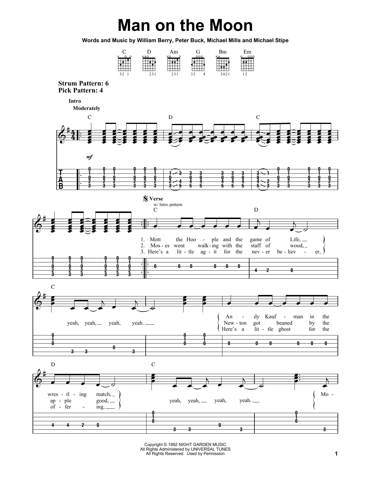 Produktgalerie: Seite 1 von 1 Man On The Moon, R.E.M., Gitarre
