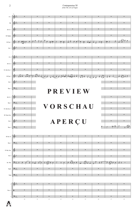 Produktgalerie: Seite 5 von 21 Contrapunctus 11 aus Kunst der Fuge , , (Concert Band)