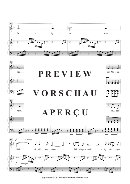 Product gallery: Page 5 of 6 Frühlingslied  , , Piano and Voice