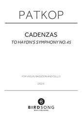 Produktbild zu: Cadenzas to Haydn's Symphony No.45