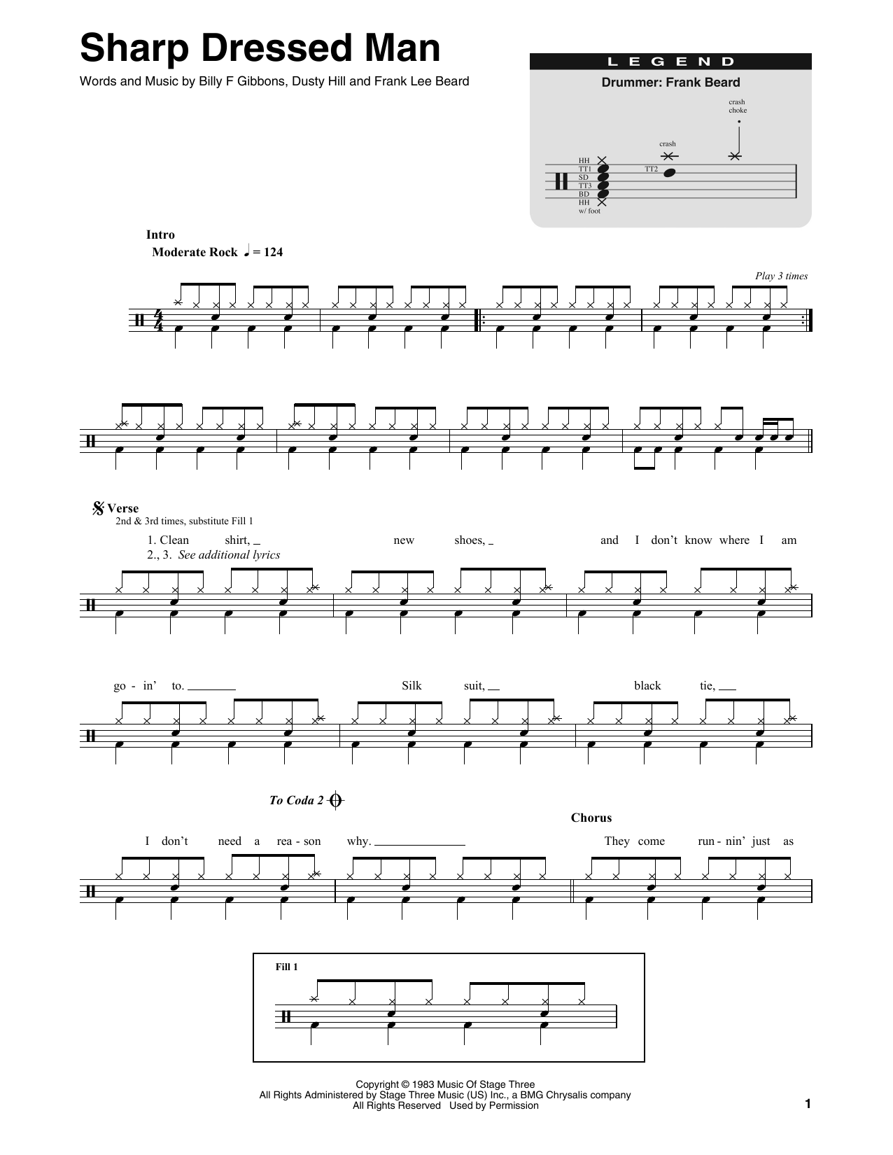 Product gallery: Page 1 of 1 Sharp Dressed Man, ZZ Top