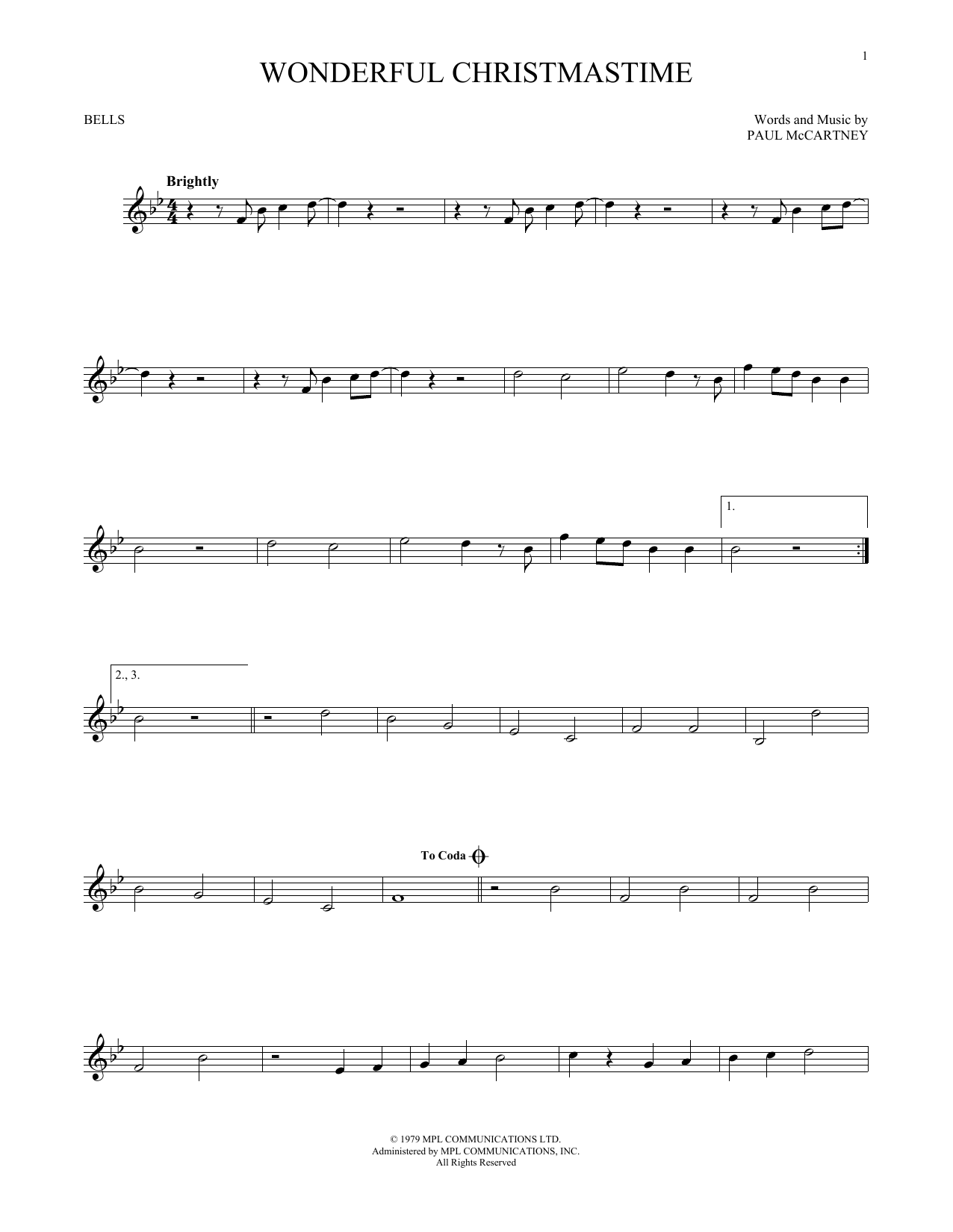 Produktgalerie: Seite 1 von 1 Wonderful Christmastime, Paul McCartney, Percussion