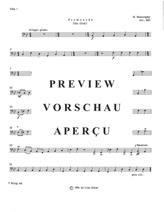 Product gallery: Page 10 of 11 Promenade , , (Tuba Quartett EETT)