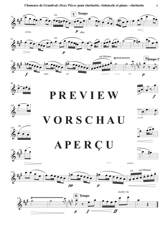 Product gallery: Page 26 of 31 Deux Pièces: Romance et Gavotte , , (2 parts + piano)