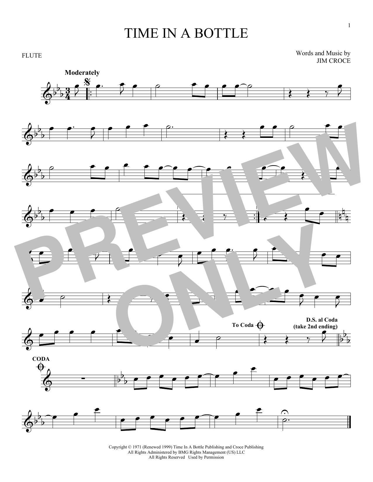 Product gallery: Page 1 of 1 Time In A Bottle, Jim Croce