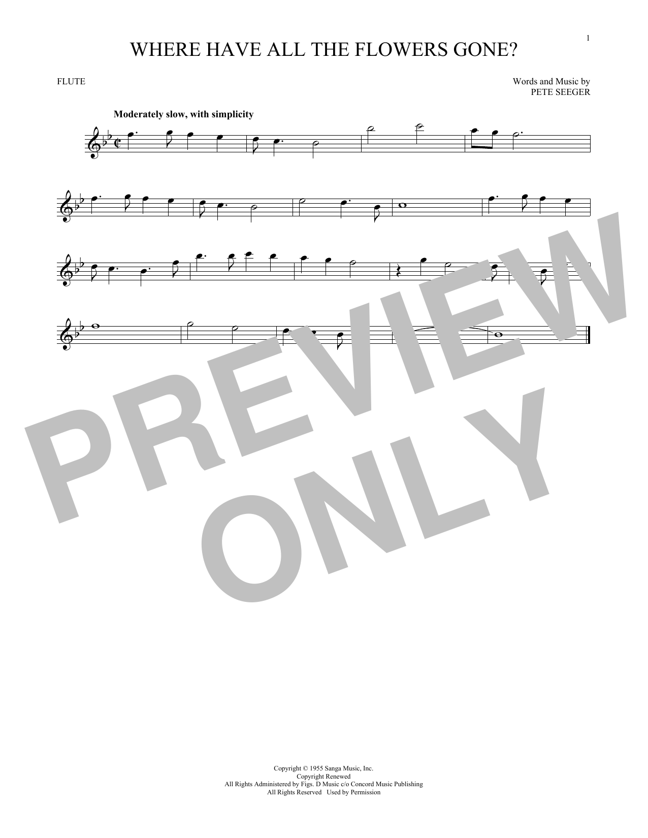 Product gallery: Page 1 of 1 Where Have All The Flowers Gone?, Pete Seeger