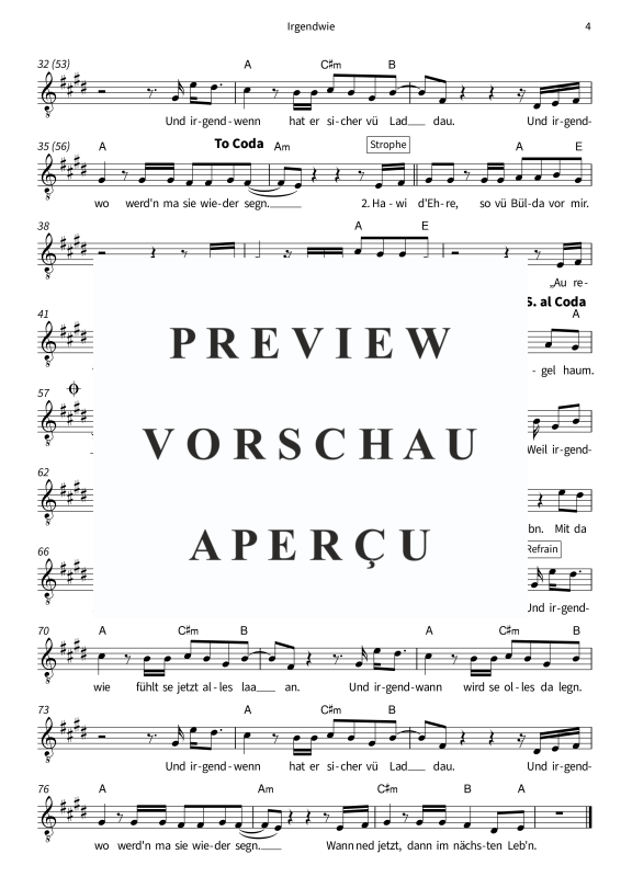 Produktgalerie: Seite 6 von 6 Irgendwie, Speer, Seiler und, Gesang und Akkorde - Leadsheet