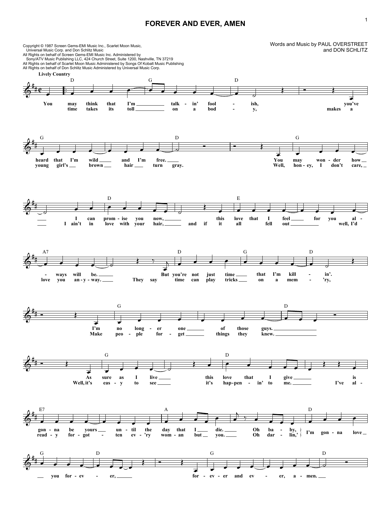 Produktbild zu: Forever And Ever, Amen