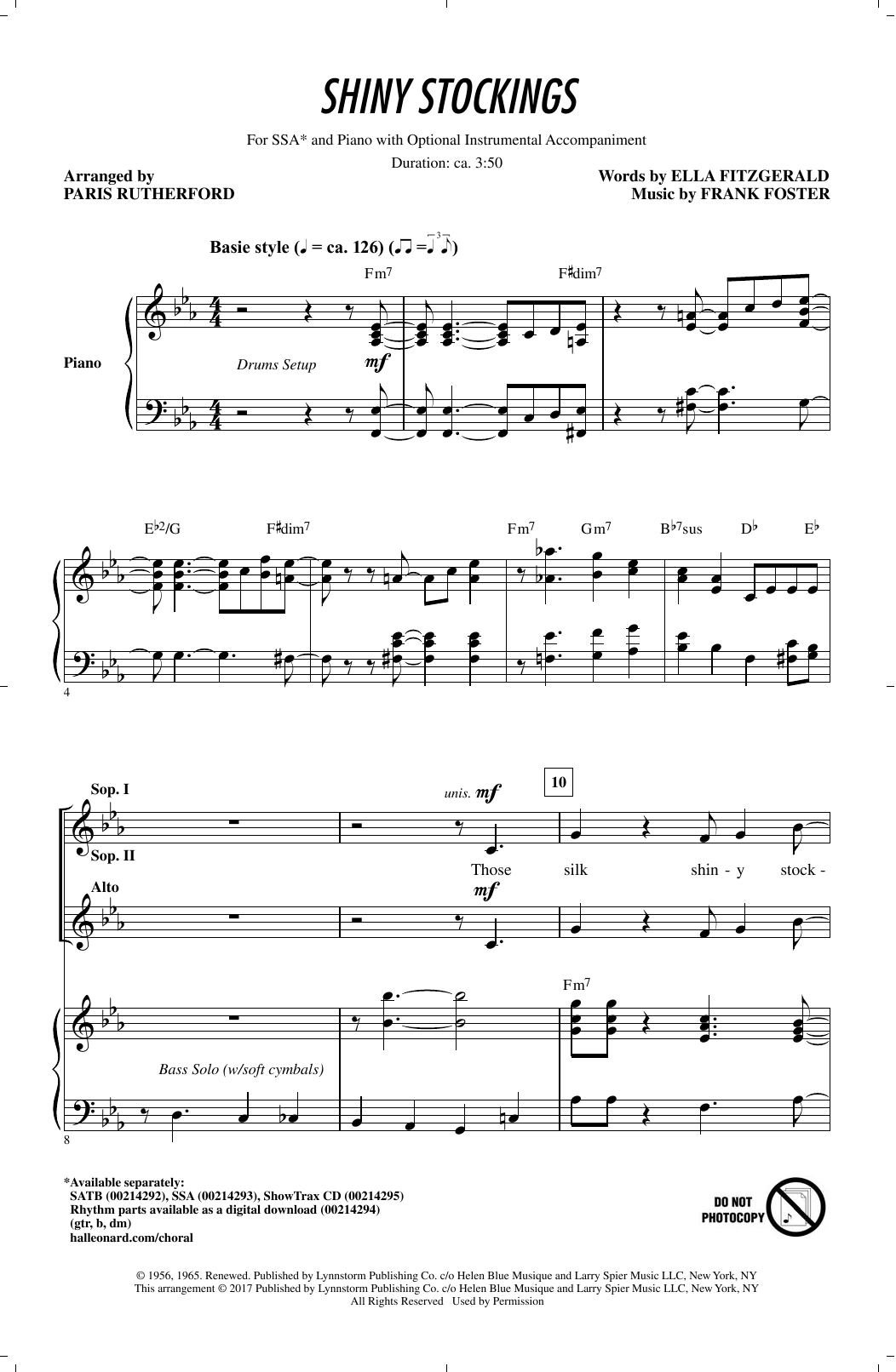Produktgalerie: Seite 1 von 1 Shiny Stockings, Paris Rutherford, Chor
