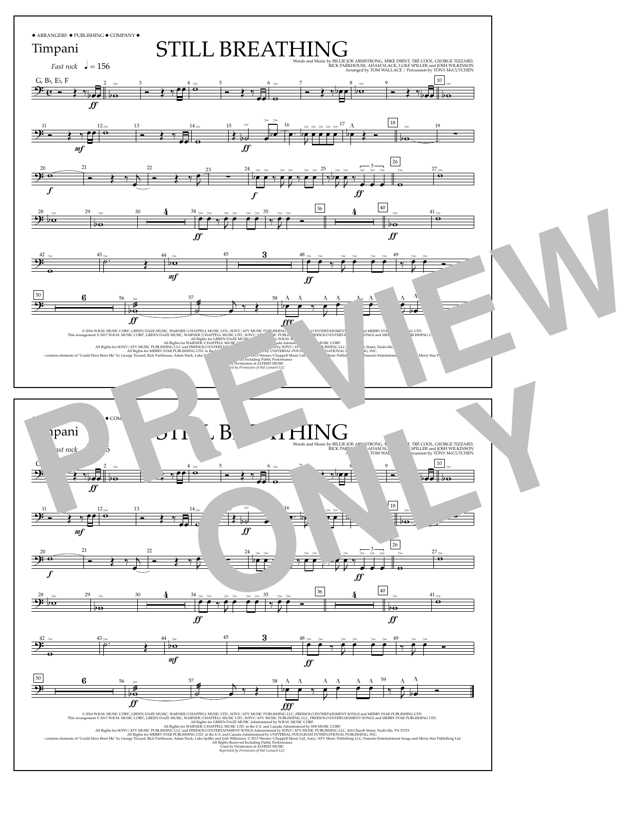 Product picture to: Still Breathing - Timpani