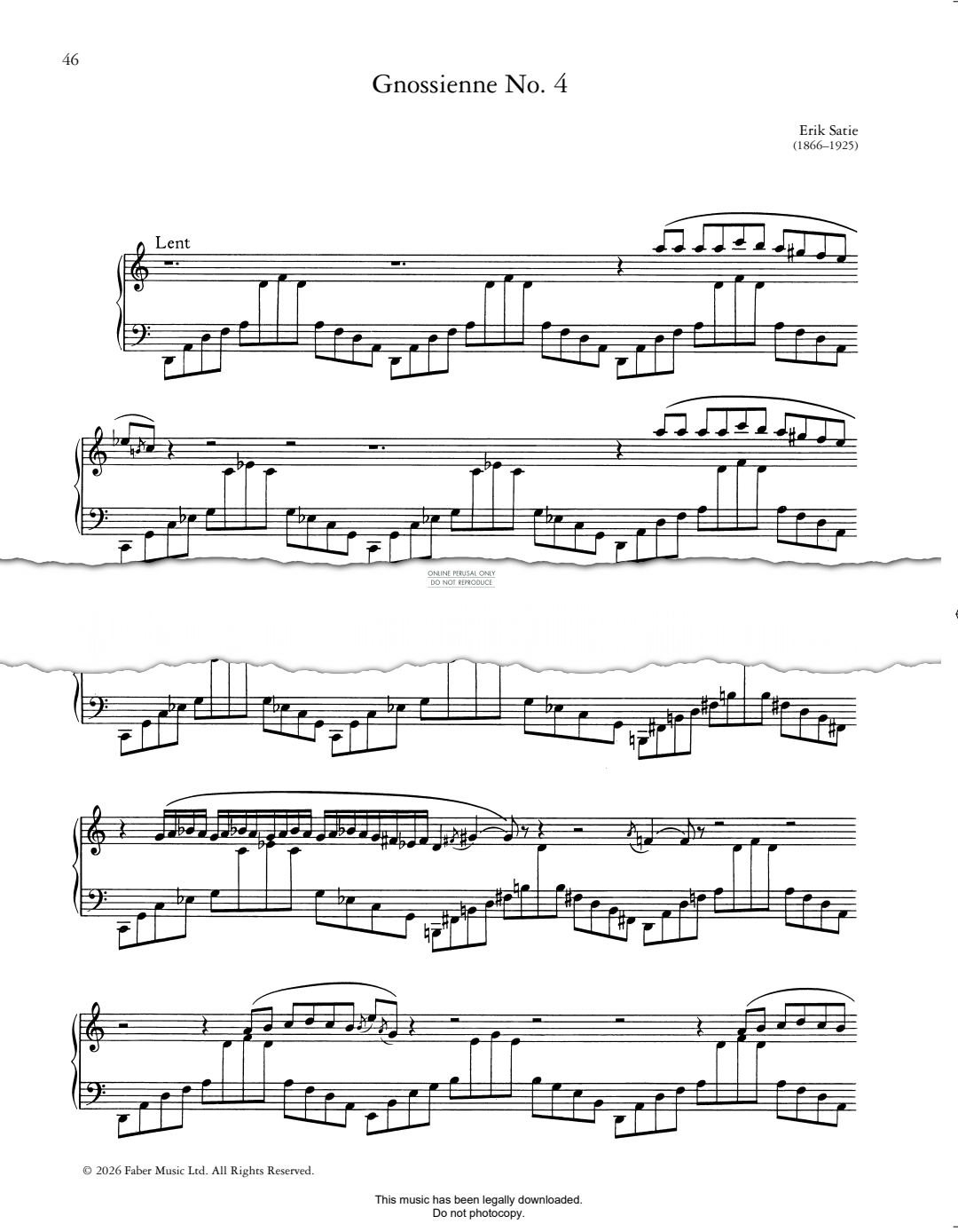 Produktbild zu: Gnossienne No. 4