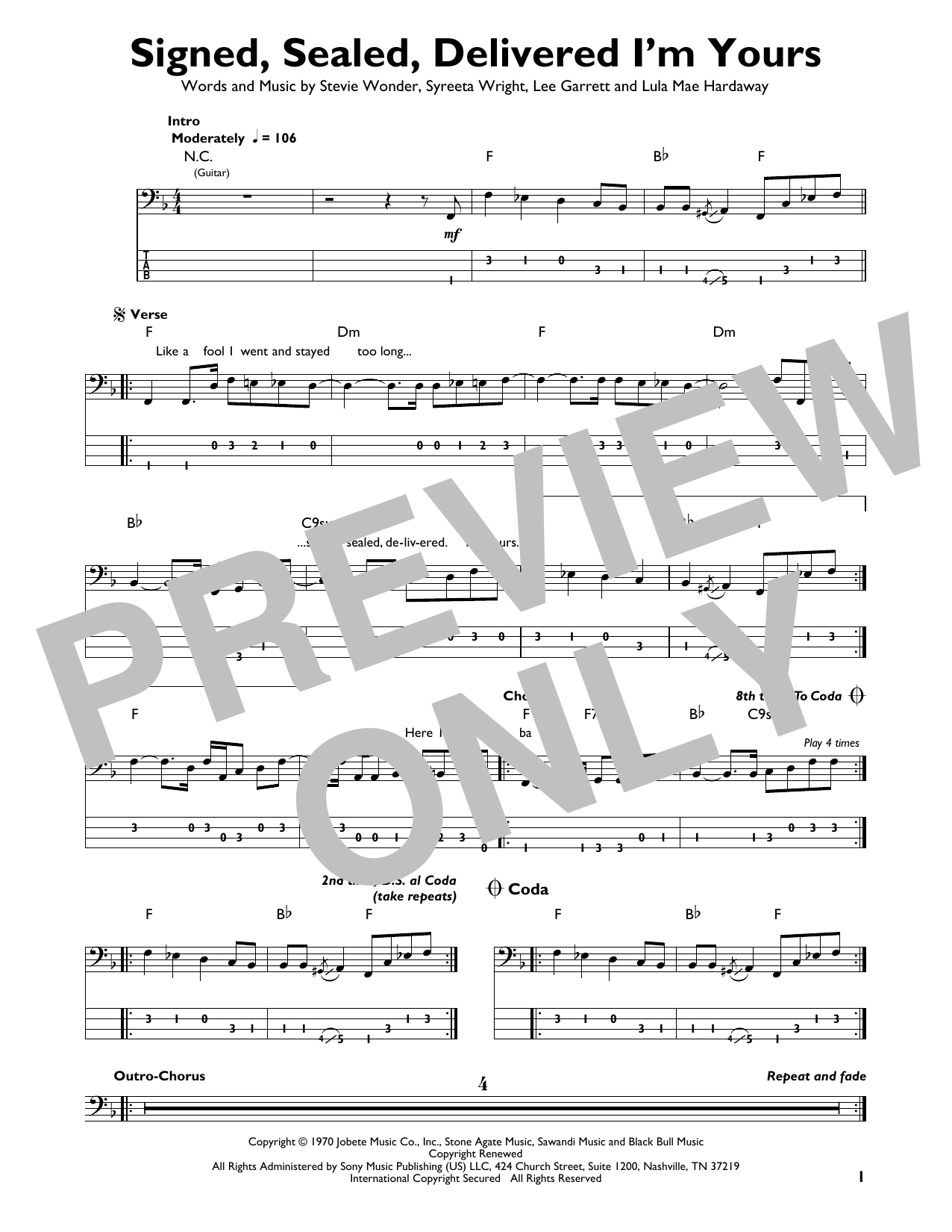 Produktbild zu: Signed, Sealed, Delivered I'm Yours