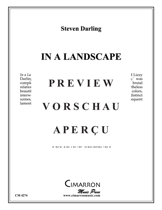 Product gallery: Page 2 of 14 In a Landscape , , (Woodwind duet for flute + clarinet in Bb)