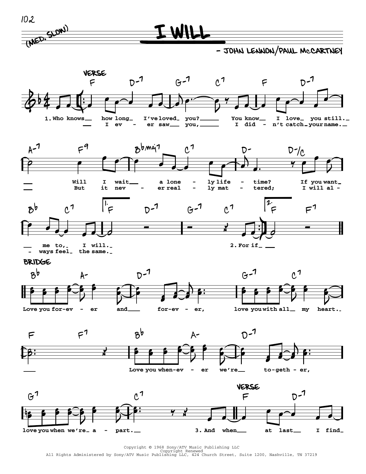 Produktgalerie: Seite 1 von 1 I Will [Jazz version], The Beatles