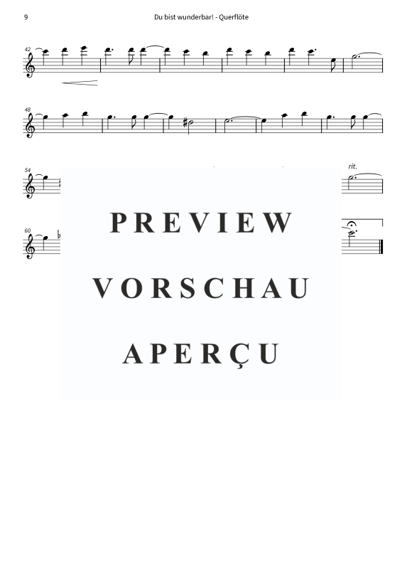 Produktgalerie: Seite 11 von 11 Du bist wunderbar! - Der herzlichste Knef-Song für dein Holzbläserquartett, , Holzbläser Quartett