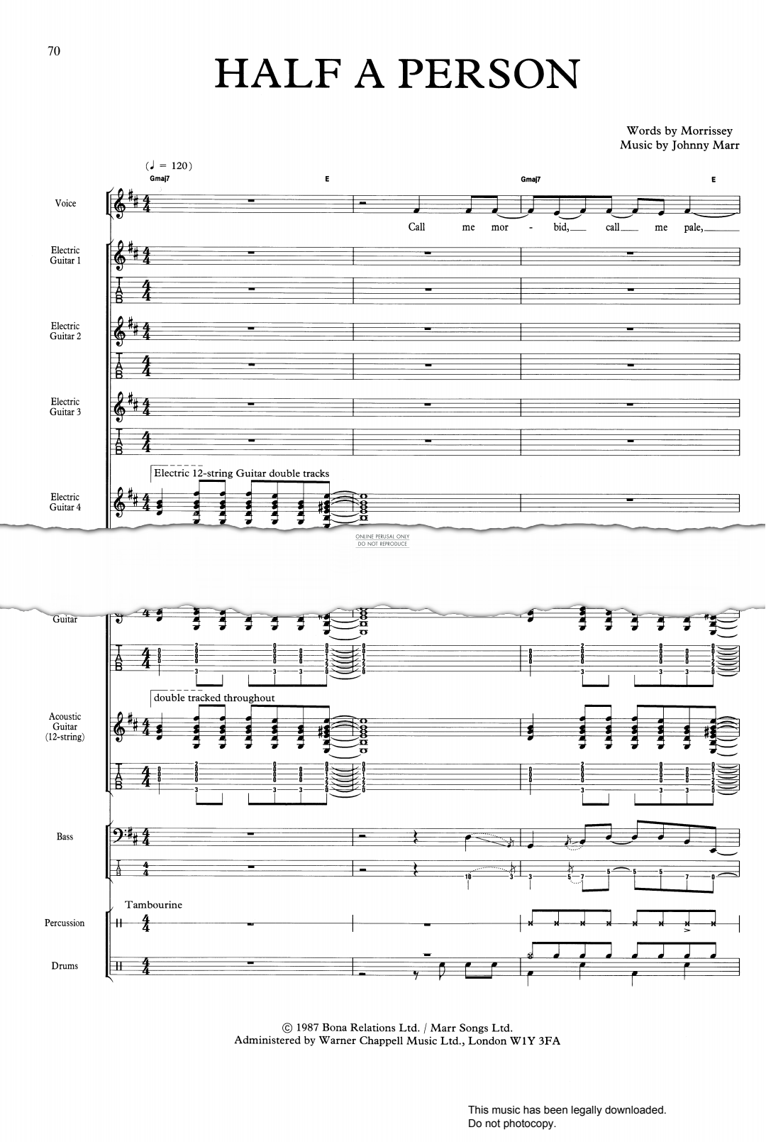 Product gallery: Page 1 of 1 Half A Person, The Smiths