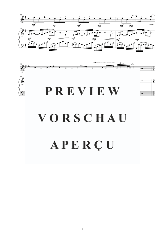 Produktgalerie: Seite 8 von 11 Flöten Sonate Nr. 6 in G-Dur BWV 1019, , Flöte und Cembalo/Klavier