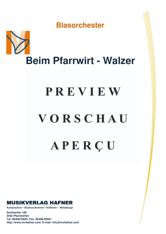 Product gallery: Page 4 of 11 Beim Pfarrwirt - Walzer, , (large wind orchestra)