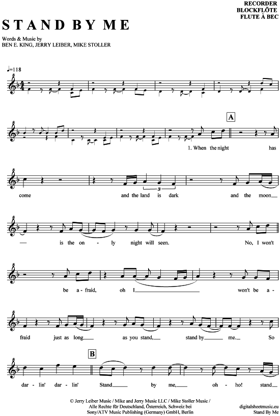 gallery: Stand by me , King, Ben E., (recorder)