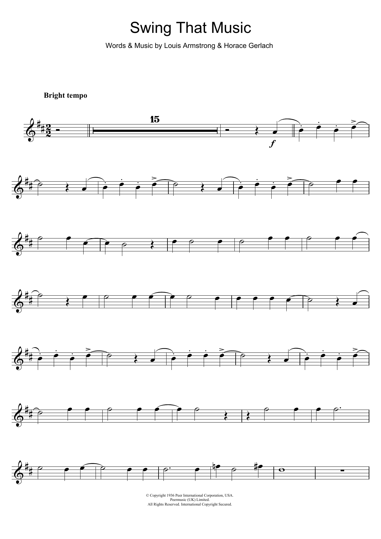 Product gallery: Page 1 of 1 Swing That Music, Louis Armstrong