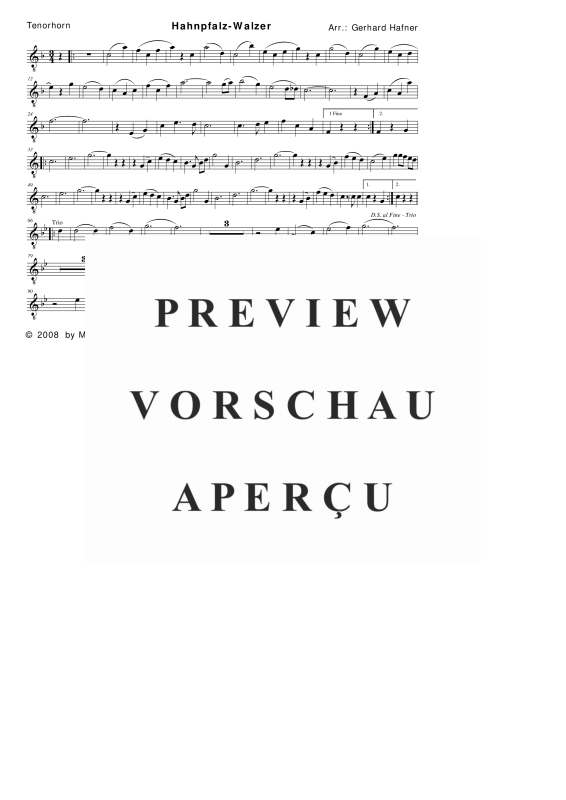 Product gallery: Page 10 of 11 Hahnpfalz-Walzer, , (woodwind and brass)