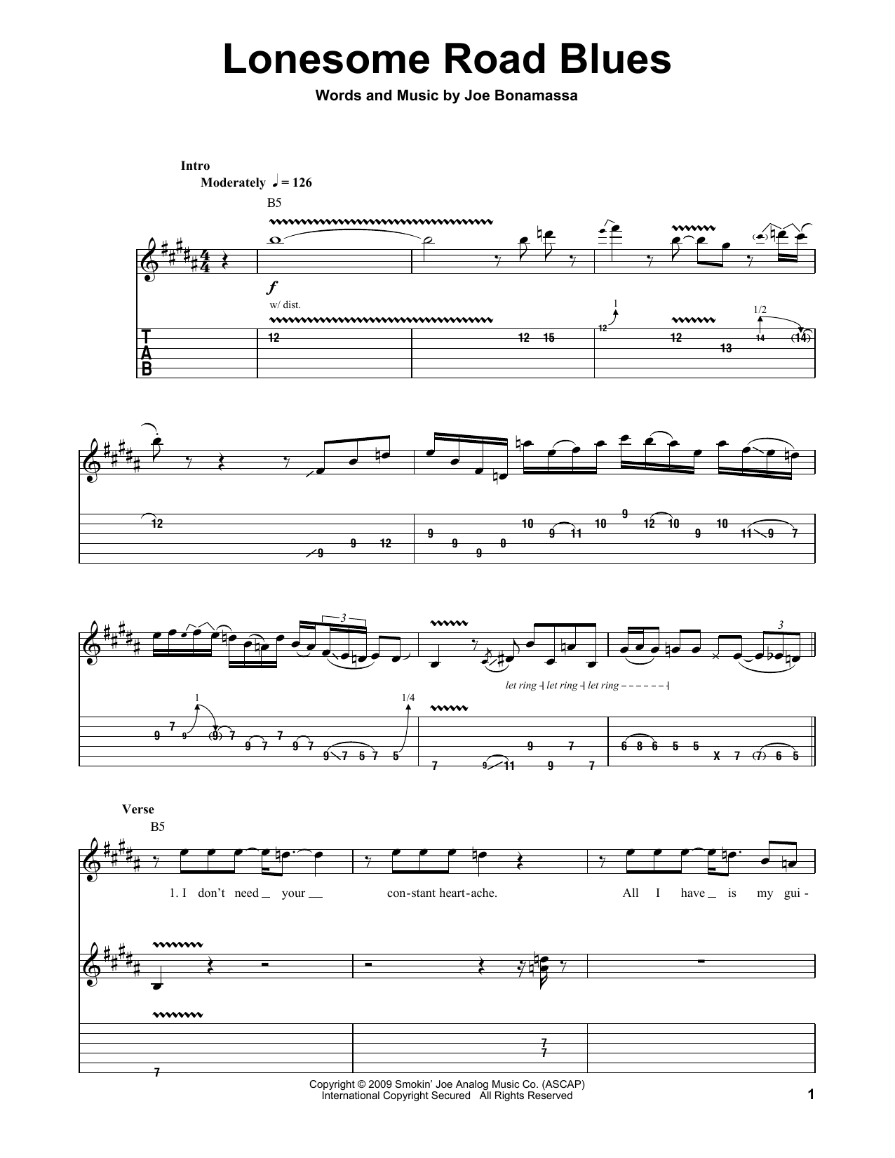 Produktbild zu: Lonesome Road Blues