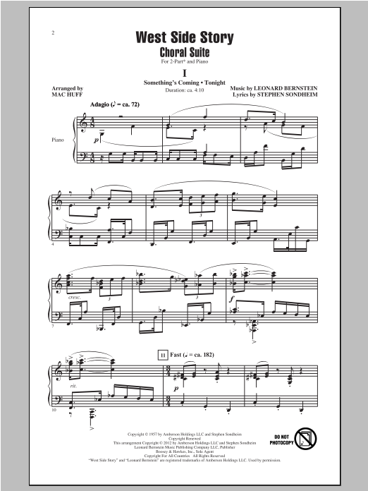 Product picture to: West Side Story (Choral Suite) (arr. Mac Huff)