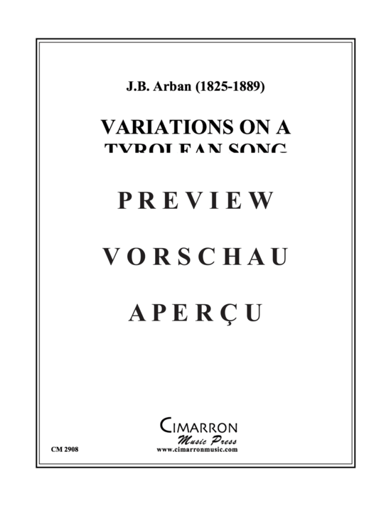 gallery: Variations on a Tyrolean Song , , (Tuba + Klavier)