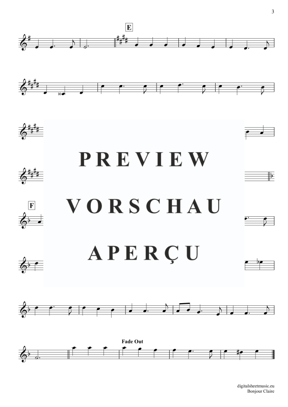 Produktgalerie: Seite 4 von 4 Bonjour Claire, Traditional, Trompete in B