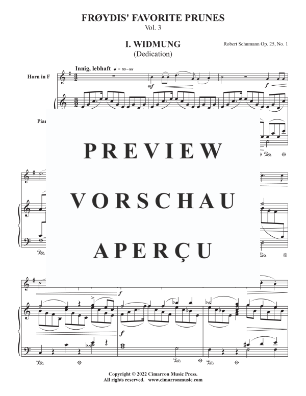 Produktgalerie: Seite 4 von 11 Frøydis' Favorite Prunes, Vol. III, , Horn in F und Klavier