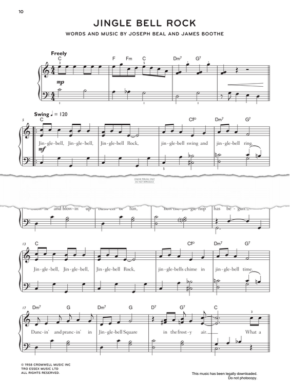 Produktgalerie: Seite 1 von 1 Jingle Bell Rock, Joseph Beal, Klavier