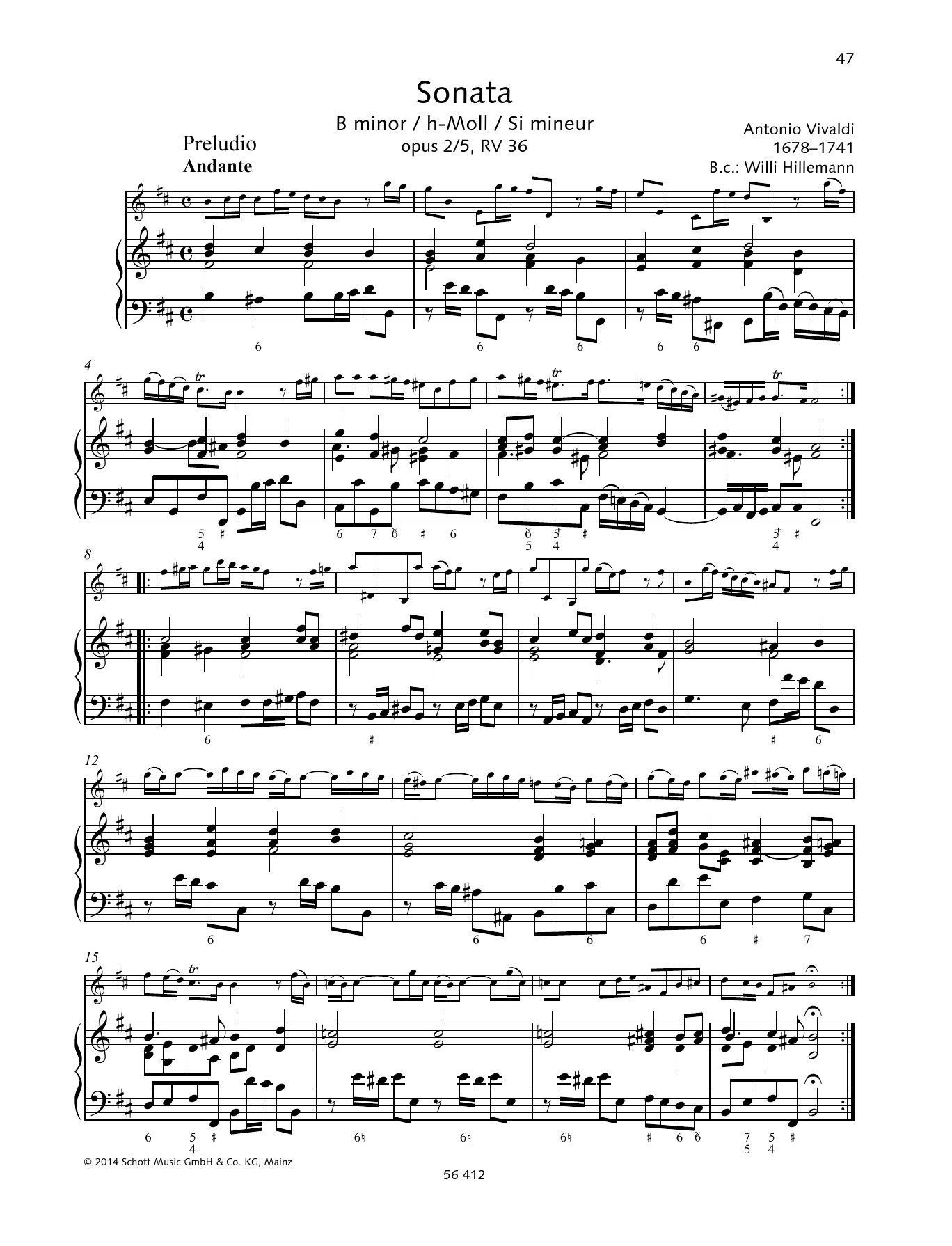 Produktbild zu: Sonata B Minor