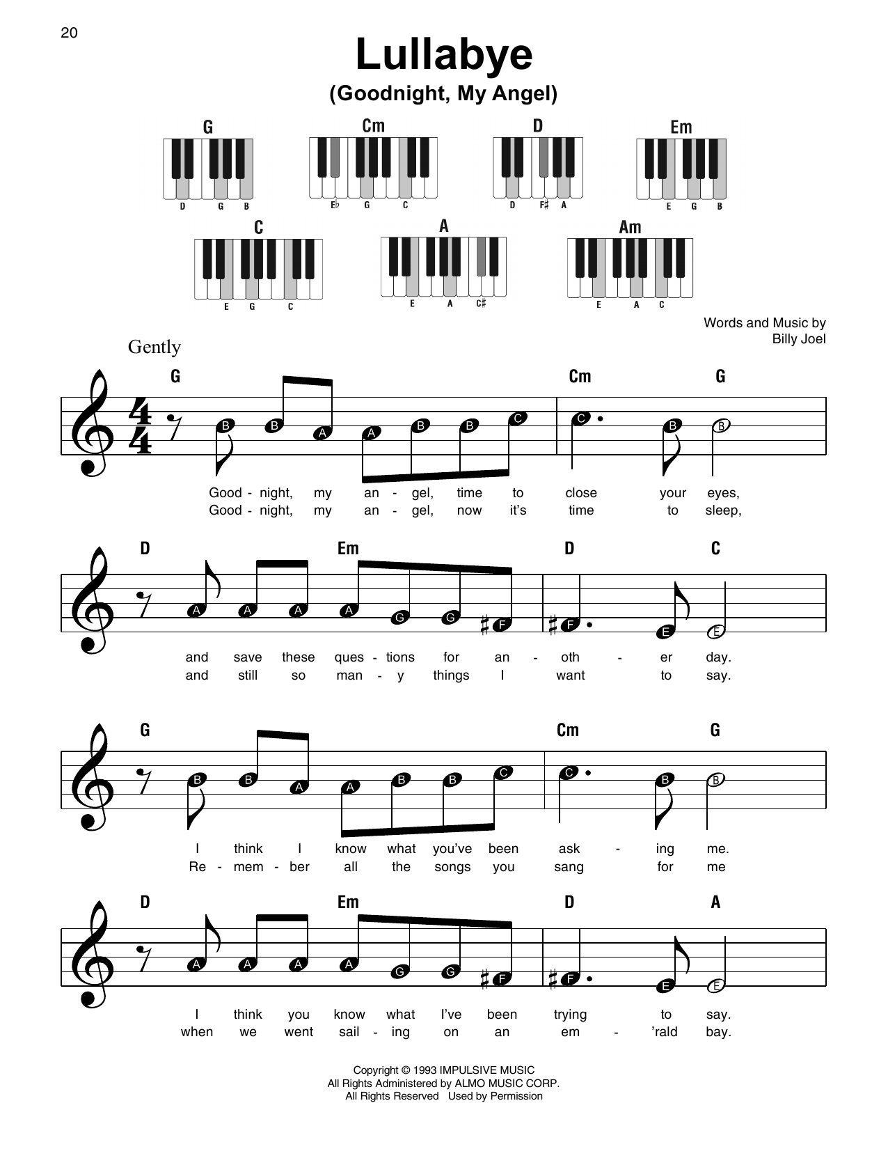 Produktbild zu: Lullabye (Goodnight, My Angel)