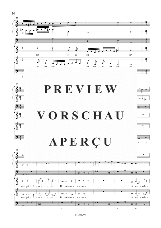 Produktgalerie: Seite 11 von 11 Benedicam Dominum (Psalm 33), , Gemischtes Ensemble SA, 2 Violinen, Fagott und BC