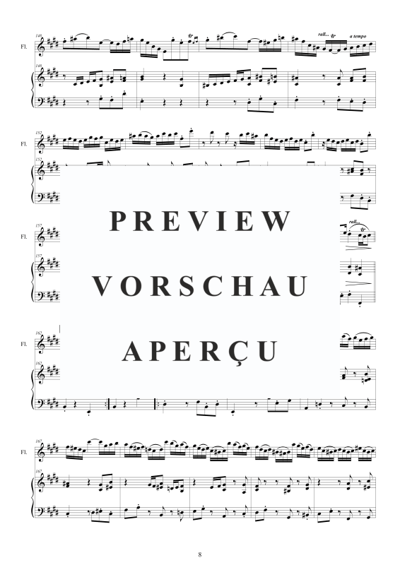 Product gallery: Page 9 of 11 Flöten Sonate E-Dur BWV 1035, , Flöte und Cembalo/Klavier