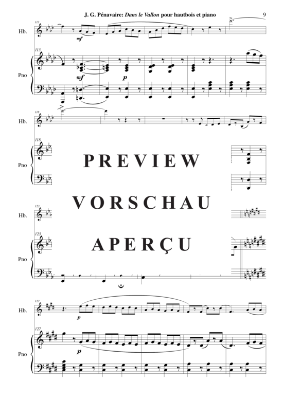 Product gallery: Page 10 of 19 Dans Le Vallon , , (Oboe + Keyboard)