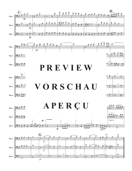 Product gallery: Page 3 of 6 As Fair As Morn  , , (3x trombone)