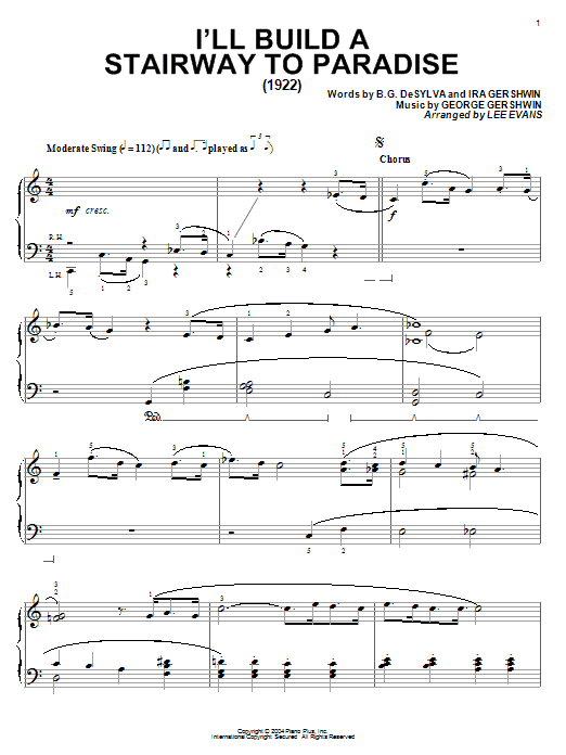 Product gallery: Page 1 of 1 I'll Build A Stairway To Paradise, B.G. DeSylva