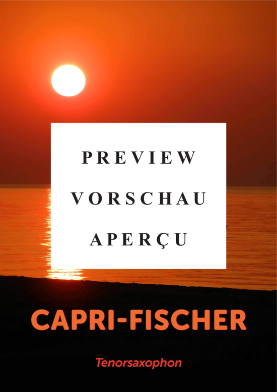 gallery: Capri-Fischer (Tenor Saxophon in B + Akkorde) , Schuricke, Rudi,  (Leadsheet)