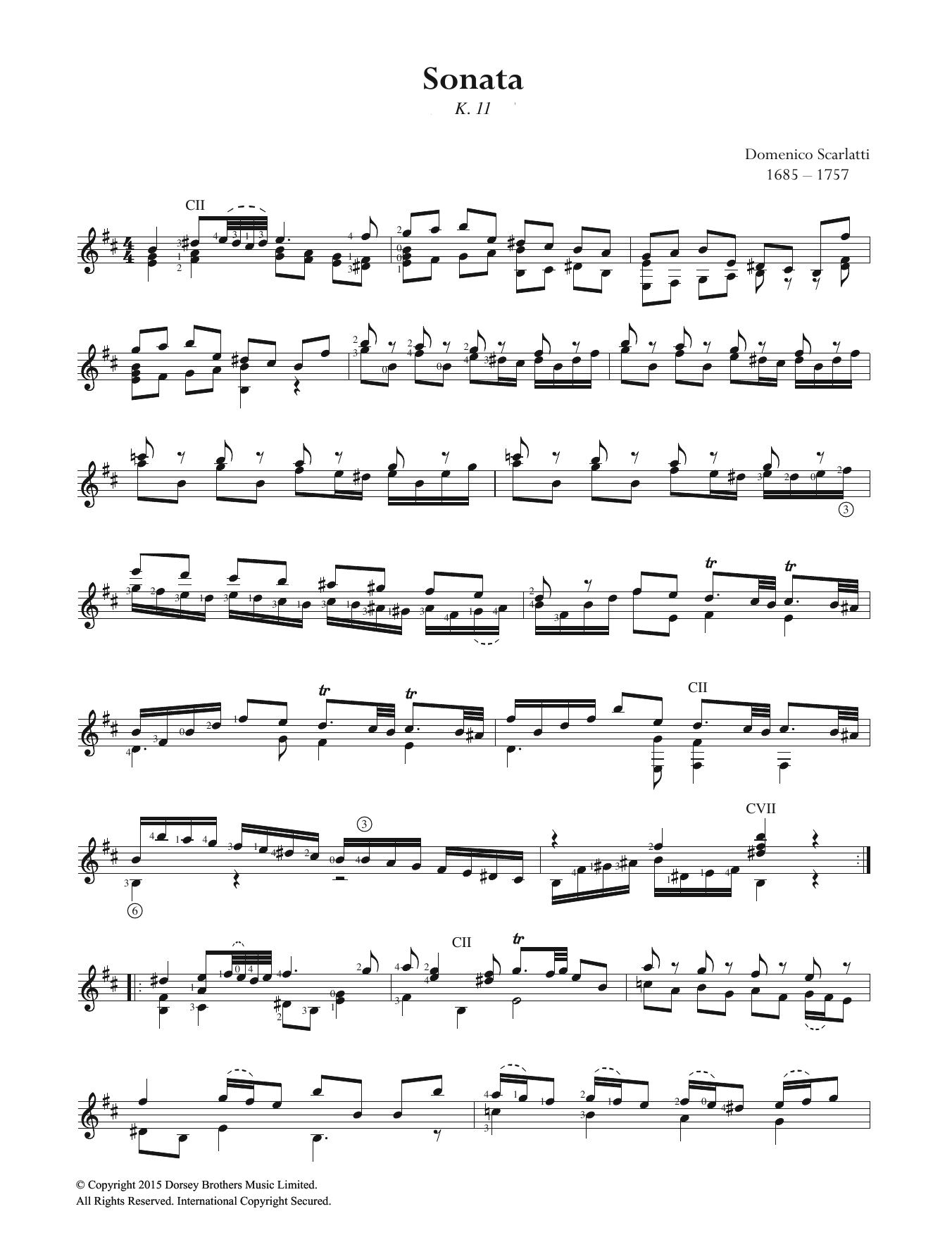 Product gallery: Page 1 of 1 Sonata K.11, Domenico Scarlatti