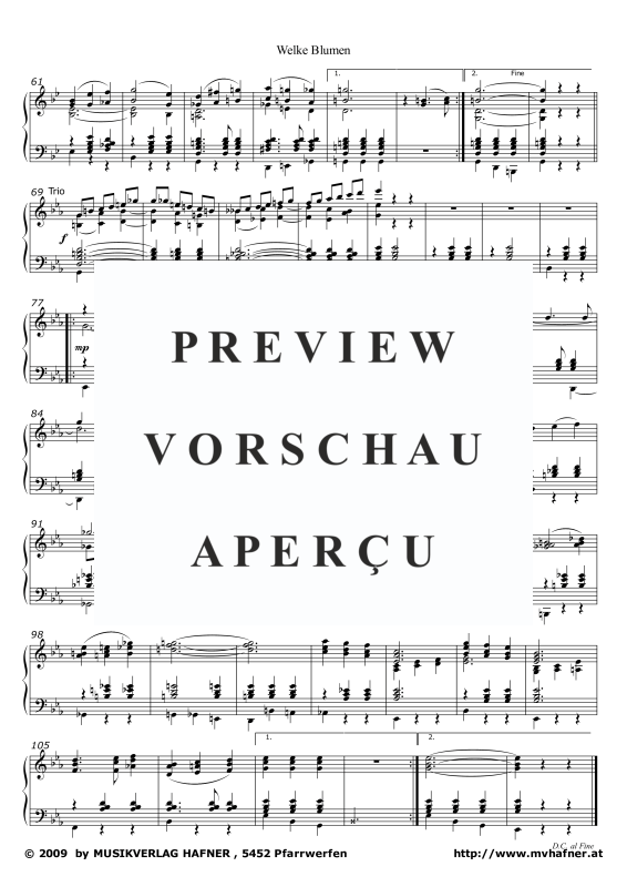 Product gallery: Page 6 of 11 Welke Blumen - Konzertwalzer, , (large wind orchestra)